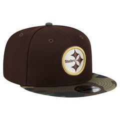 Adult Burnt Wood Camo 9FIFTY Snapback Hat - Pittsburgh Steelers