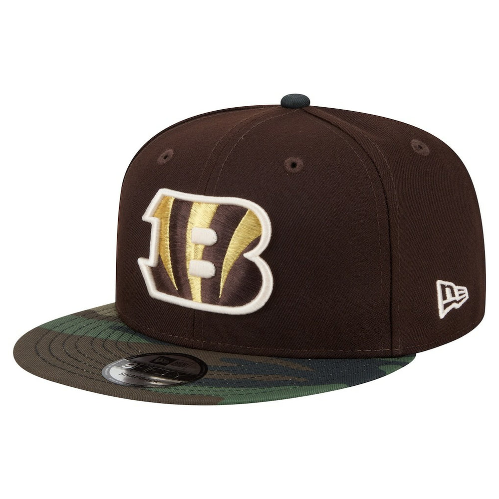Adult Burnt Wood Camo 9FIFTY Snapback Hat - Cincinnati Bengals
