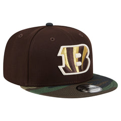 Adult Burnt Wood Camo 9FIFTY Snapback Hat - Cincinnati Bengals