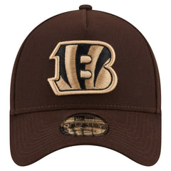 Burnt Wood A-Frame 9FORTY Adjustable Hat - Cincinnati Bengals