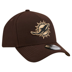 Burnt Wood A-Frame 9FORTY Adjustable Hat - Miami Dolphins