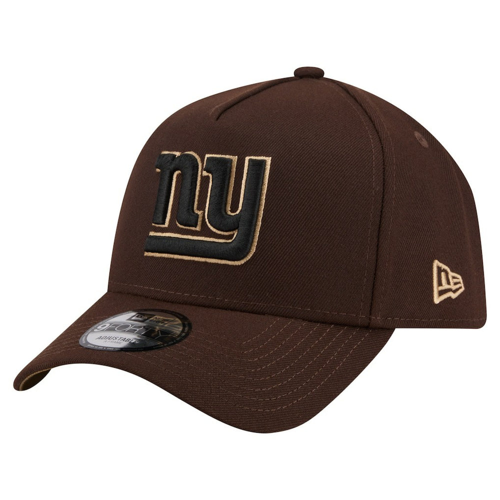 Burnt Wood A-Frame 9FORTY Adjustable Hat - New York Giants