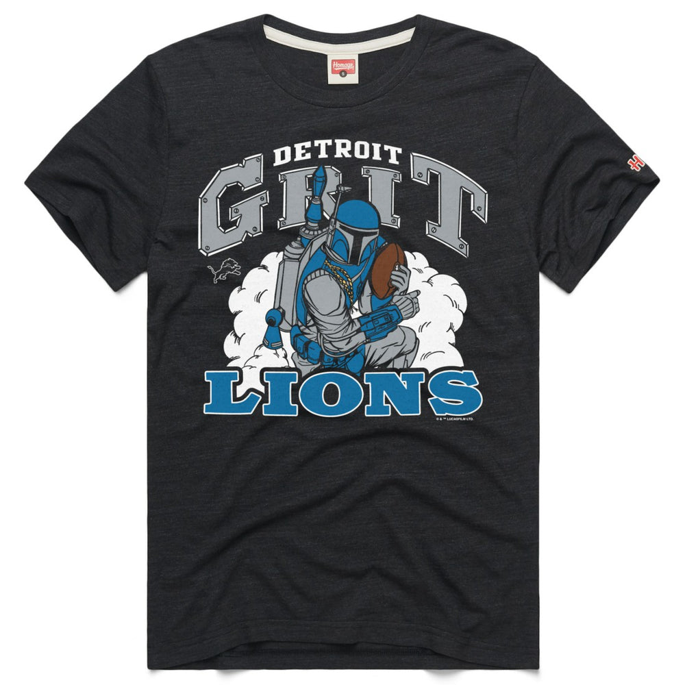 Homage Unisex Star Wars x NFL Tri-Blend T-Shirt - Detroit Lions