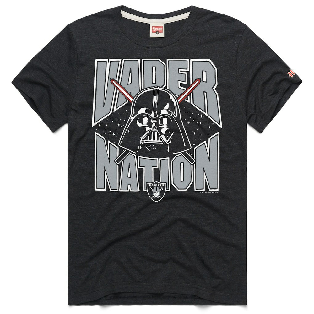 Homage Unisex Star Wars x NFL Tri-Blend T-Shirt - Las Vegas Raiders