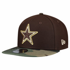 Adult Burnt Wood Camo 9FIFTY Snapback Hat - Dallas Cowboys
