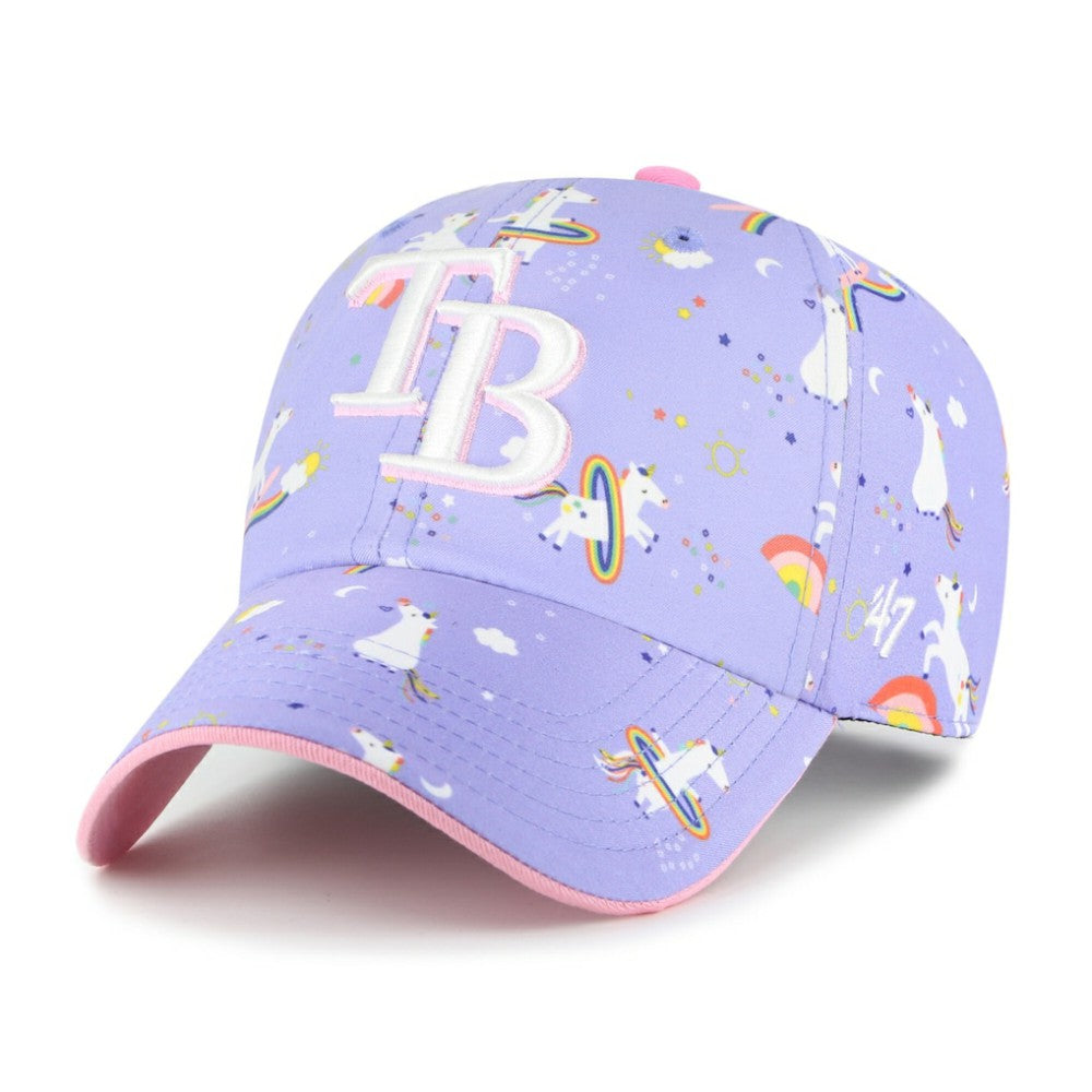 MLB Tampa Bay Rays '47 Girls Youth Unicorn Clean Up Adjustable Hat