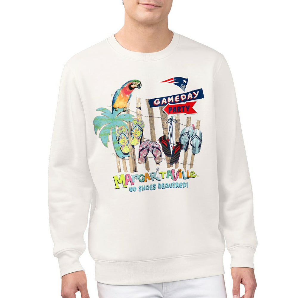Margaritaville Gameday Party Fleece Sweatshirt - New England Patriots