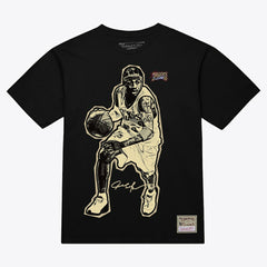 NBA Allen Iverson Philadelphia 76ers Unisex Blockbuster Player Graphic T-Shirt
