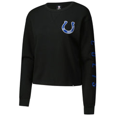 Women's Sport Night Thermal Long Sleeve Cropped T-Shirt - Indianapolis Colts