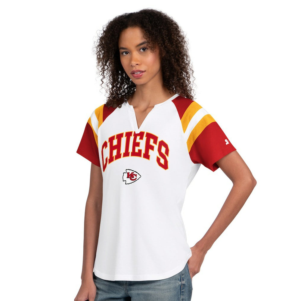 Starter Women's Game On Notch Neck T-Shirt - Kansas City Chiefs