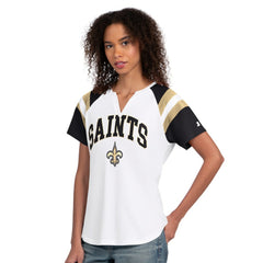 Starter Women's Game On Notch Neck T-Shirt - New Orleans Saints