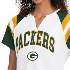 Starter Women's Game On Notch Neck T-Shirt - Green Bay Packers