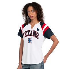 Starter Women's Game On Notch Neck T-Shirt - Houston Texans