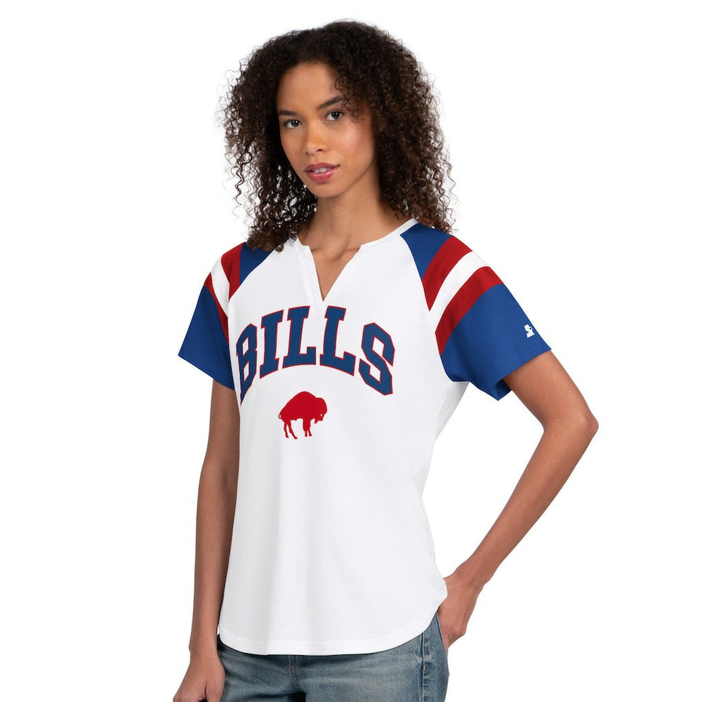 Starter Women's Game On Notch Neck T-Shirt - Buffalo Bills