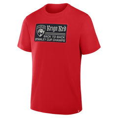 NHL Red Florida Panthers Back-To-Back Stanley Cup Champions Reign Red T-Shirt