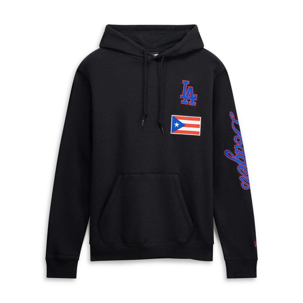 MLB Los Angeles Dodgers New Era Puerto Rico Country Flag Hoodie