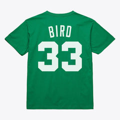 NBA Larry Bird Boston Celtics Unisex Hardwood Classics Name & Number T-Shirt