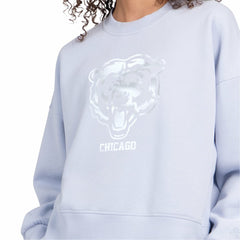 Starter Women's Travel Pastels Boxy Fleece Sweatshirt - Chicago Bears