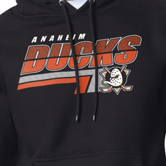 NHL Black Anaheim Ducks Starter Logo Push Fleece Hoodie