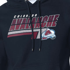NHL Navy Colorado Avalanche Starter Logo Push Fleece Hoodie