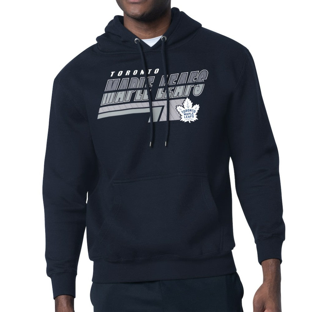 NHL Blue Toronto Maple Leafs Starter Logo Push Fleece Hoodie