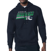 NHL Blue Vancouver Canucks Starter Logo Push Fleece Hoodie