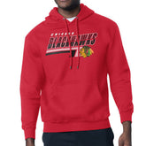 NHL Red Chicago Blackhawks Starter Logo Push Fleece Hoodie