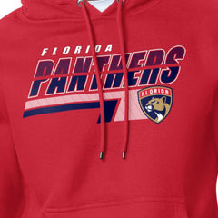 NHL Red Florida Panthers Starter Logo Push Fleece Hoodie