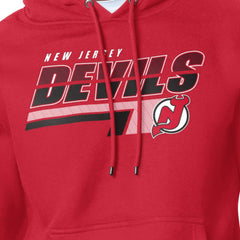 NHL Red New Jersey Devils Starter Logo Push Fleece Hoodie