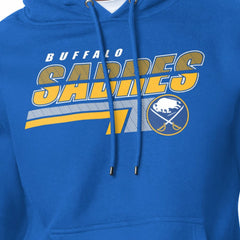 NHL Royal Buffalo Sabres Starter Logo Push Fleece Hoodie
