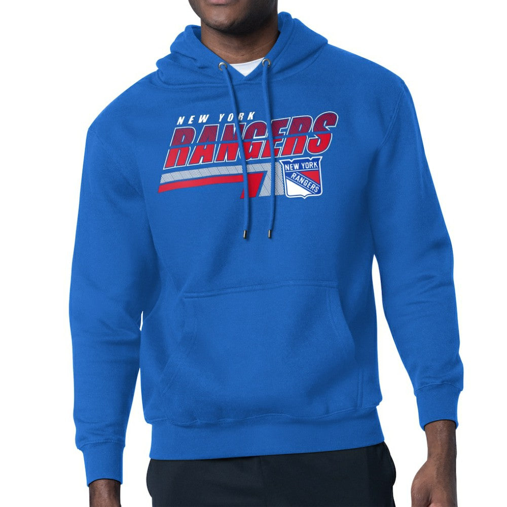 NHL Royal New York Rangers Starter Logo Push Fleece Hoodie