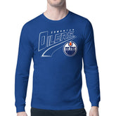NHL Royal Edmonton Oilers Starter Modern Tailsweep Long Sleeve T-Shirt