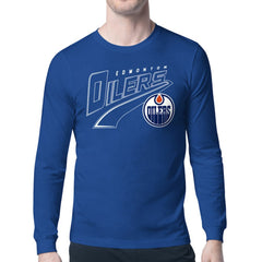 NHL Royal Edmonton Oilers Starter Modern Tailsweep Long Sleeve T-Shirt