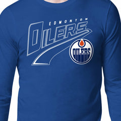 NHL Royal Edmonton Oilers Starter Modern Tailsweep Long Sleeve T-Shirt