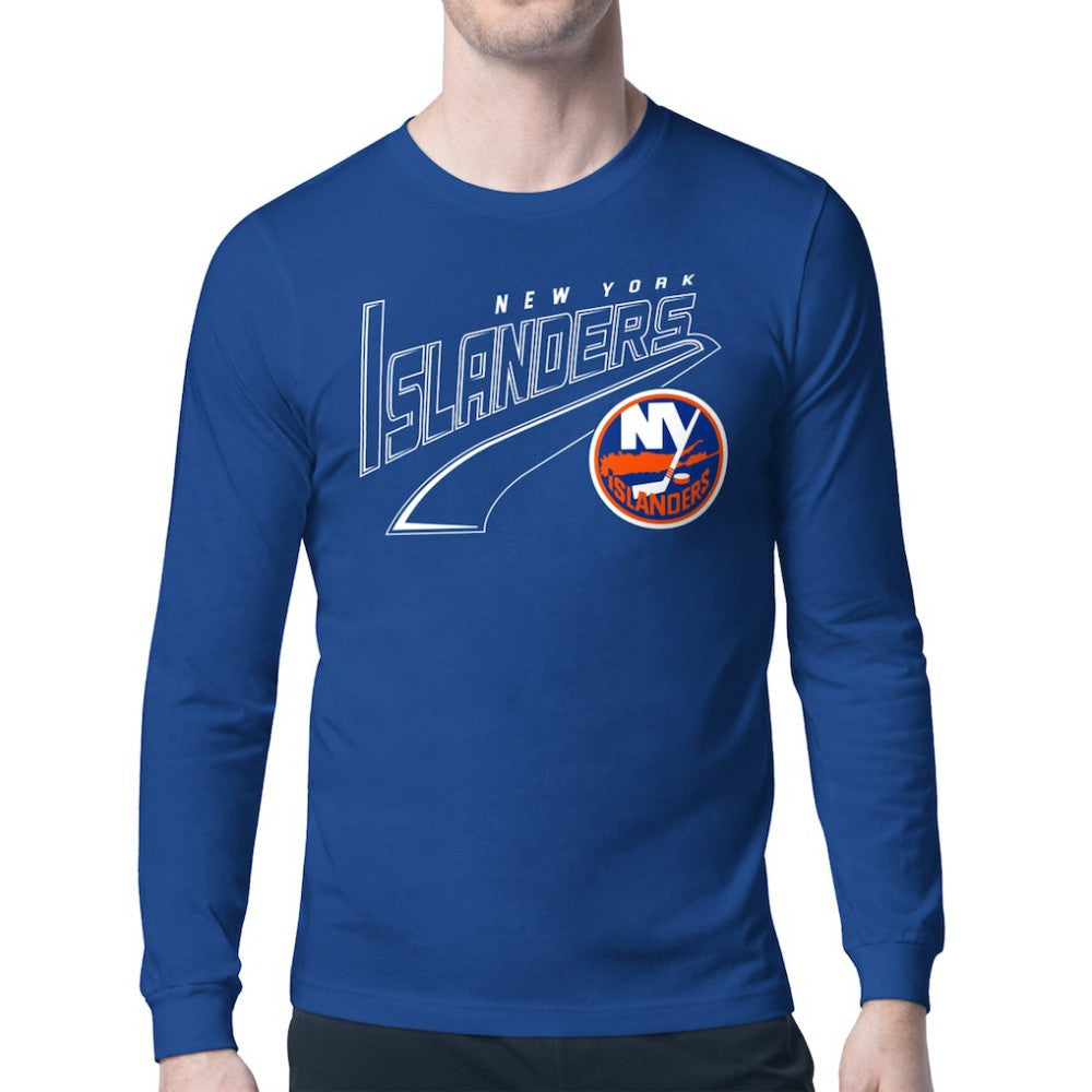 NHL Royal New York Islanders Starter Modern Tailsweep Long Sleeve T-Shirt