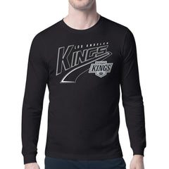 NHL Black Los Angeles Kings Starter Modern Tailsweep Long Sleeve T-Shirt