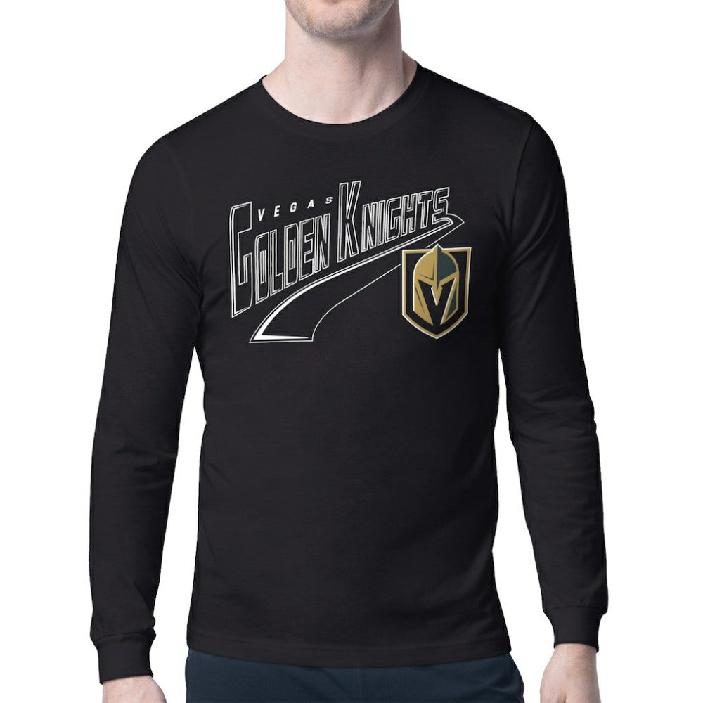 NHL Black Vegas Golden Knights Starter Modern Tailsweep Long Sleeve T-Shirt
