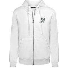 MLB Miami Marlins Levelwear Podium Chenille Logo Full-Zip Hoodie