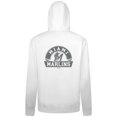 MLB Miami Marlins Levelwear Podium Chenille Logo Full-Zip Hoodie