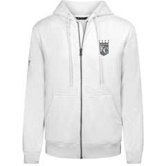 MLB Kansas City Royals Levelwear Podium Chenille Logo Full-Zip Hoodie