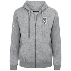 MLB Kansas City Royals Levelwear Podium Chenille Logo Full-Zip Hoodie