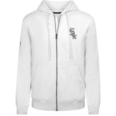 MLB Chicago White Sox Levelwear Podium Chenille Logo Full-Zip Hoodie