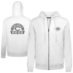 MLB Cincinnati Reds Levelwear Podium Banner Arch Full-Zip Hoodie