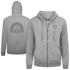 MLB Milwaukee Brewers Levelwear Podium Banner Arch Full-Zip Hoodie