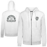 MLB Milwaukee Brewers Levelwear Podium Banner Arch Full-Zip Hoodie