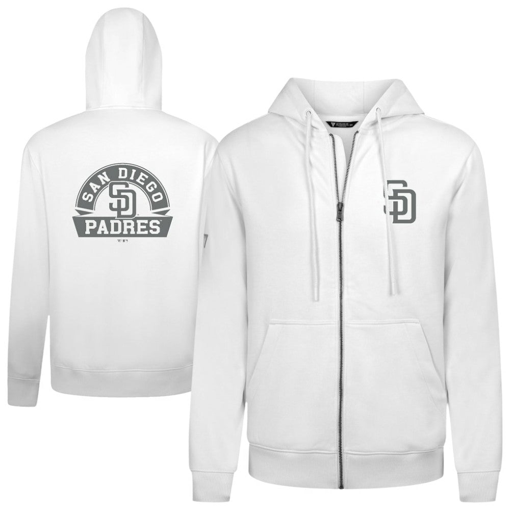 MLB San Diego Padres Levelwear Podium Banner Arch Full-Zip Hoodie