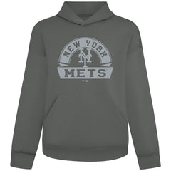 MLB New York Mets Levelwear Luxe Signature Banner Arch Tri-Blend Hoodie