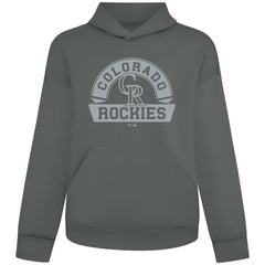 MLB Colorado Rockies Levelwear Luxe Signature Banner Arch Tri-Blend Hoodie