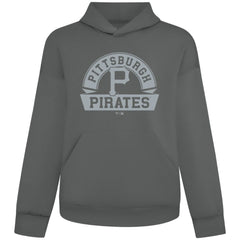 MLB Pittsburgh Pirates Levelwear Luxe Signature Banner Arch Tri-Blend Hoodie