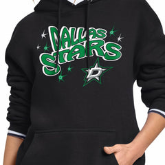 NHL Black Dallas Stars Starter Women's Fireworks Fleece Hoodie